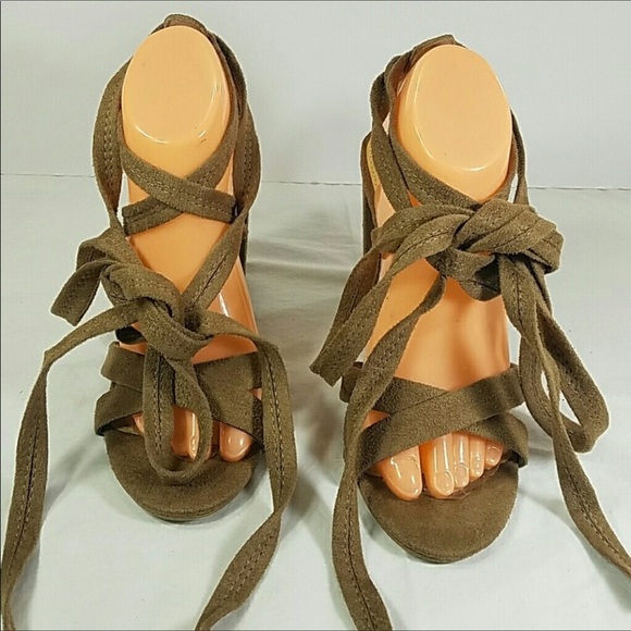 BRASH Gladiator Heel Sandals Size 8.5 - Picture 2 of 6